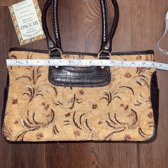 NWT Gold Mine Tote from Bueno shoulder bag purse Tan Cream Brown - Picture 9 of 17